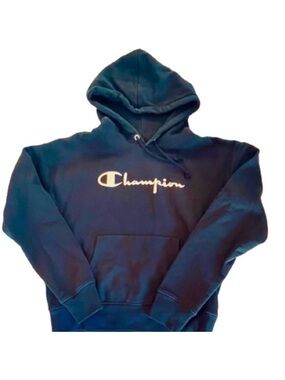 NWOT- Champion Reverse Weave Heavyweight Navy Youth 10/12 Hoodie